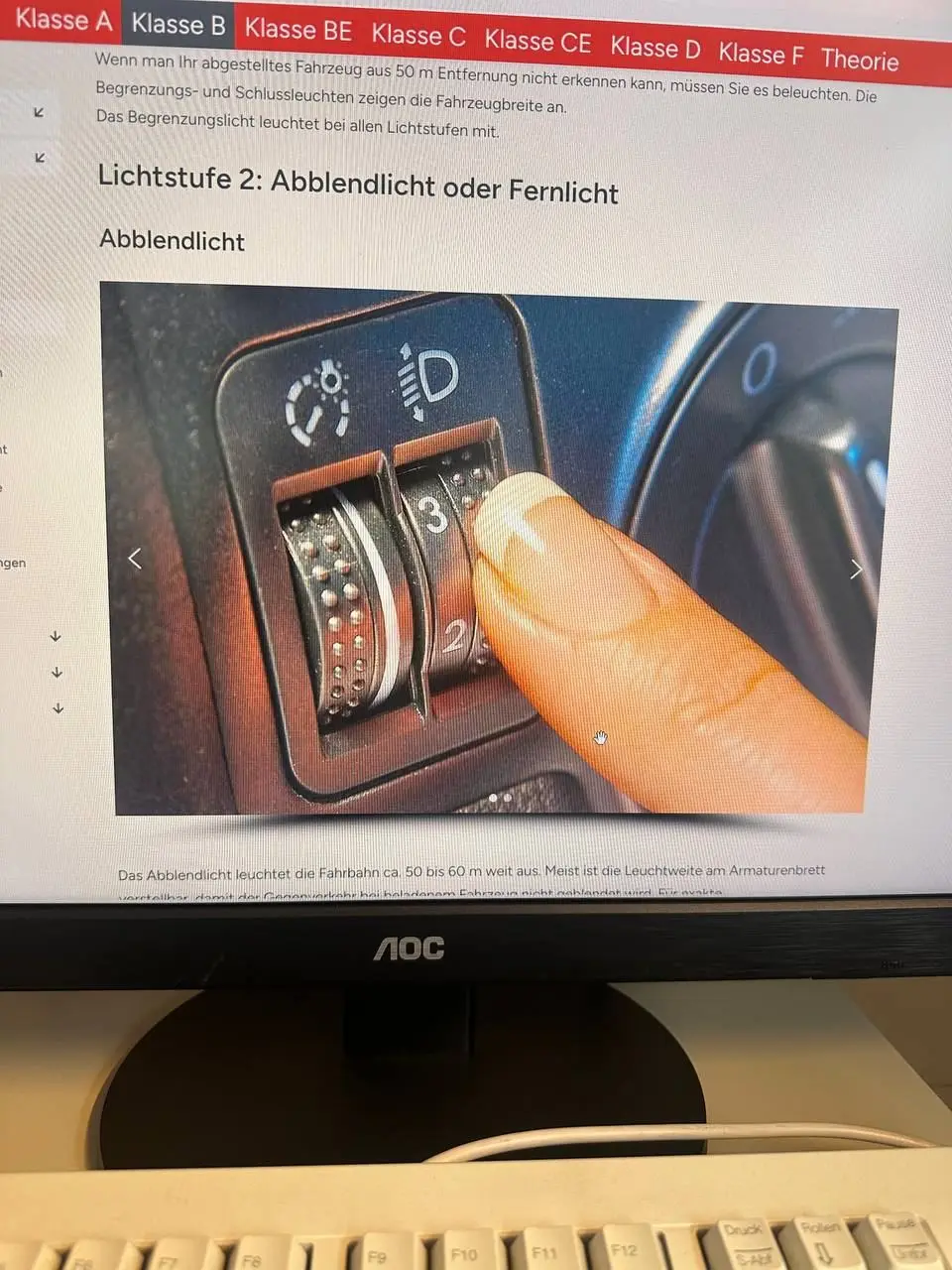Leuchtweitenregulierung
