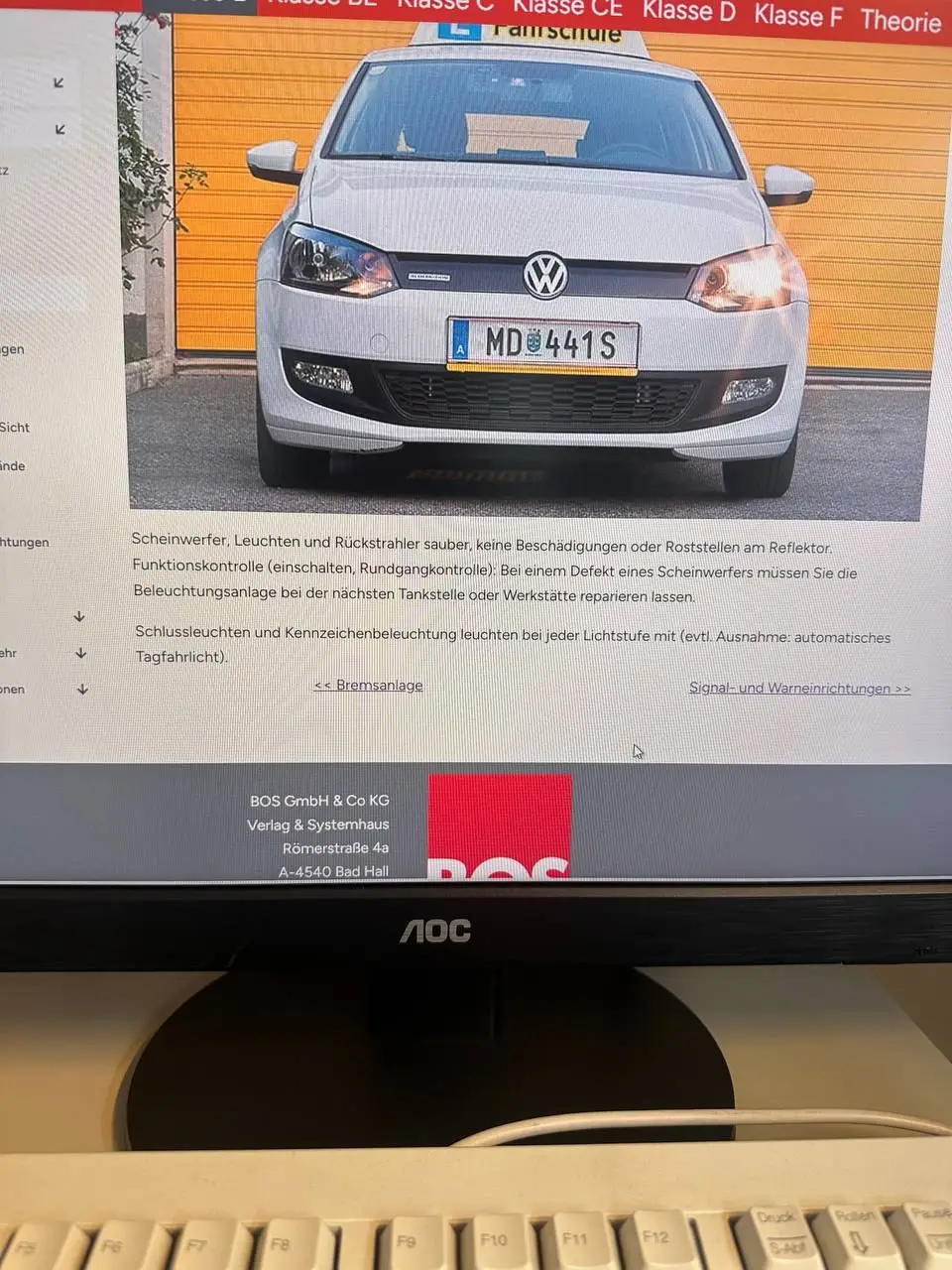 Beleuchtungskontrolle