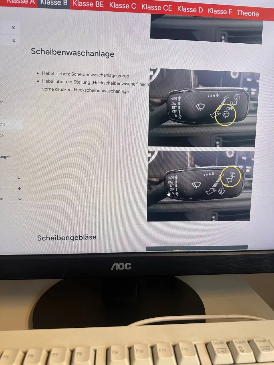 Scheibenwaschanlage