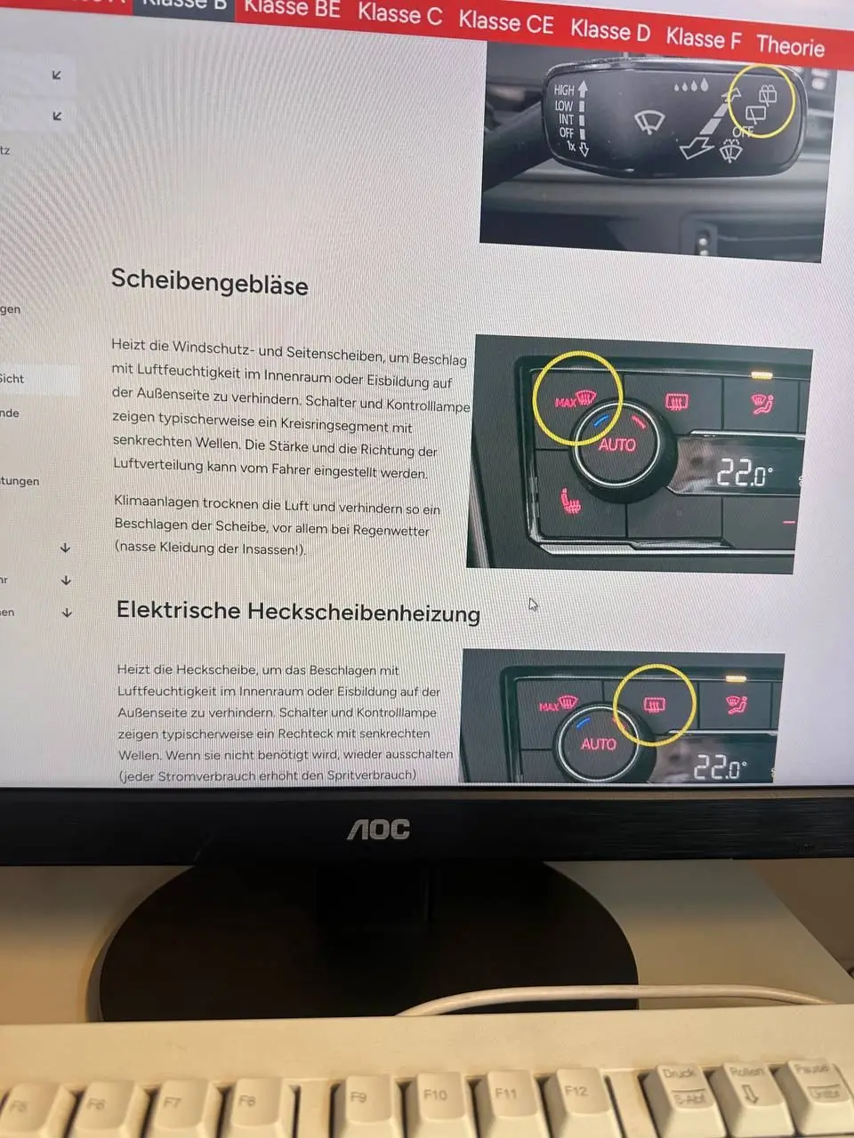 Gebläse Heckscheibe