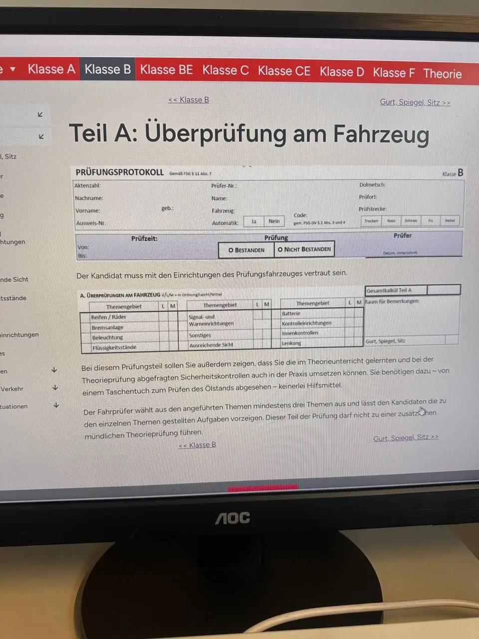 Prüfungsprotokoll