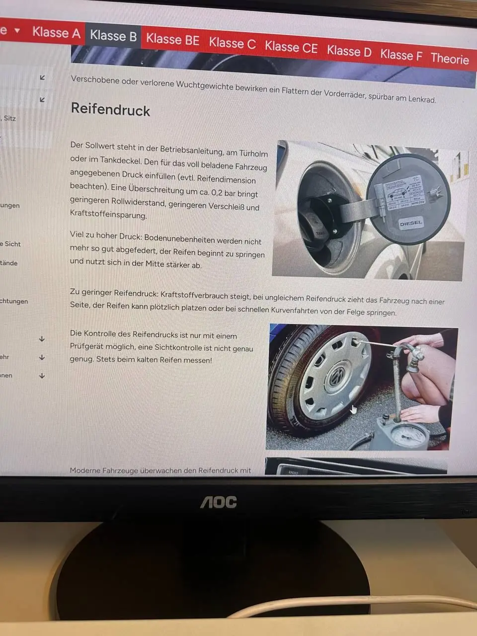 Reifendruck